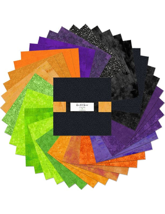 Haunted Hues - Layer Cake - (42) 10" squares - 10 Karat Crystals - Essentials - Wilmington Prints - Halloween, Fall - 81-512-Layer Cakes/Jelly Rolls-RebsFabStash