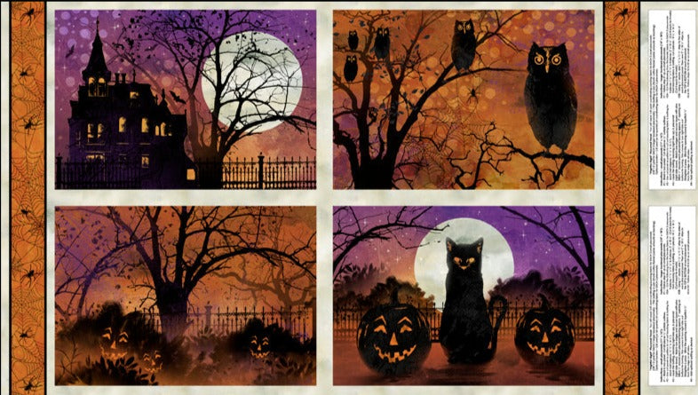 Frightful Night, Placemat Panel, Wilmington, Halloween