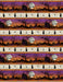 Frightful Night - Repeating Stripe Multi - Per Yard - Art Licensing Studio for Wilmington Prints -Halloween, Border Stripe - 3044 20503 869-Yardage - on the bolt-RebsFabStash