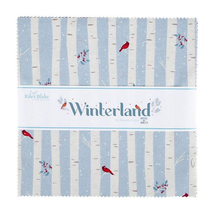 Winterland - Layer Cake - (42) 10" Squares - Stacker -by Amanda Castor for Riley Blake Designs - Winter, Snow - 10-10710-42