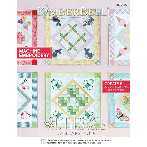 Kimberbell Cuties Vol.2: January - June - For Machine Embroidery - by Kimberbell - by Kim Christopherson - KD5110-Patterns-RebsFabStash