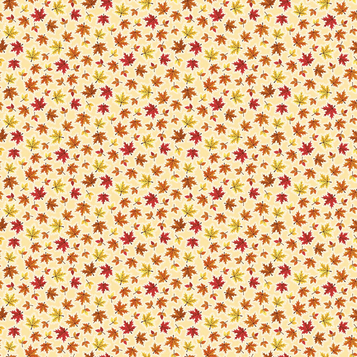 NEW! Autumn in the Air - Blustery - Per Yard - by Patrick Lose for Northcott - Leaves, leaf - Sunny - 10170-30-Yardage - on the bolt-RebsFabStash