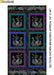 Peacock Flourish - Box PANEL Black/Multi - Per Panel - Ann Lauer - Grizzly Gulch - Benartex - 24" x 44" Panel - Metallic - 10225M-12-Panels-RebsFabStash