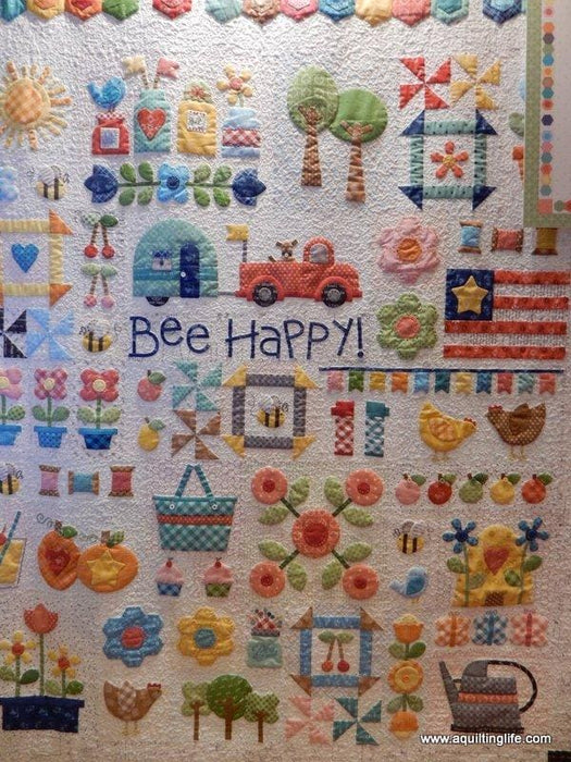 108 Wide Bee Backings! - Quilt Back Fabric - Riley Blake - by Lori Holt - 108" wide Chicks on Aqua REMNANT PIECES - WB C6423 - RebsFabStash