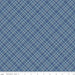 108 Wide Bee Backings! - REMNANTS - Riley Blake - by Lori Holt - 108" wide diagonal bias plaid - aqua blue and nutmeg plaid on white WB6422 - RebsFabStash