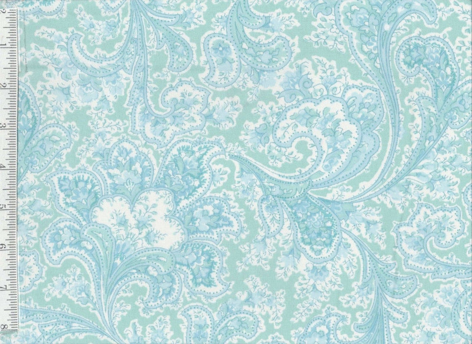 108" WIDE - Per yd - Benartex - gray & white - Paisley - Malabar Dove - Rosemont Collection - Beautiful - quilt back - wide back 2283W 08 - RebsFabStash