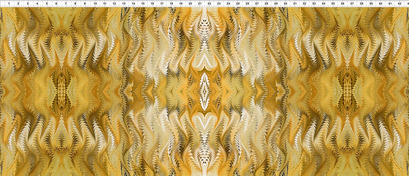 Marble Essence - Messina - Per Yard - Jason Yenter - In The Beginning Fabrics - Gold - 11JYM-1