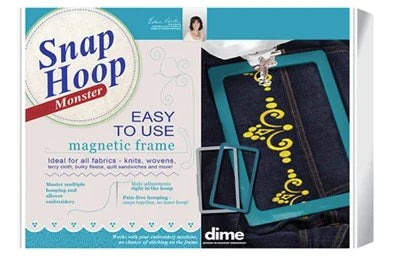 Magnetic Snap Hoop Monster - DIME - Janome Embroidery Machines - 8 x 14 inch