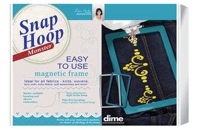 Magnetic Snap Hoop Monster - DIME - Janome Embroidery Machines - 8 x 8 inch