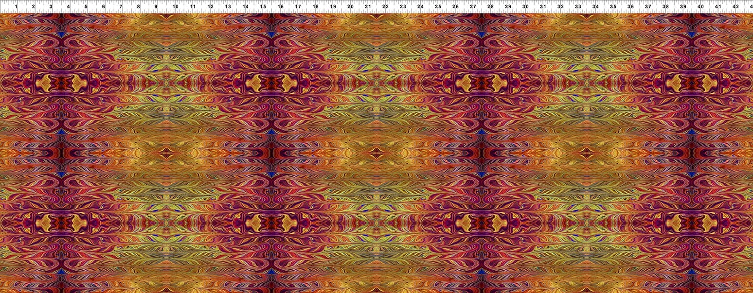 Marble Essence - Aprilia - Per Yard - Jason Yenter - In The Beginning Fabrics - Red - 15JYM-1