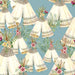 Forest Friends - Girl - Tents - Per Yard - by Audrey Jeanne Roberts for 3 Wishes - 18675-BLU-Yardage - on the bolt-RebsFabStash