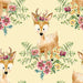 Forest Friends - Girl - Deer - Per Yard - by Audrey Jeanne Roberts for 3 Wishes - 18676-YLW-Yardage - on the bolt-RebsFabStash