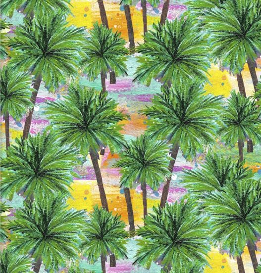 NEW! Seas the Day - Palm - Per Yard - by Bethany Joy for 3 Wishes - Digital Print - Green - 18724-GRN