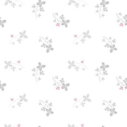 Lower The Volume - Floral - Per Yard - Blank Quilting - Tonal, Blender, Low Volume Prints - 1938-01 White