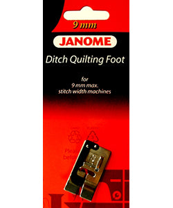 Ditch Quilting foot for Janome machines - for 9mm max stitch width machines 