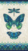 Luminosity - Butterfly Panel - Per 24" x 43" Panel - Deborah Edwards for Northcott - Metallic - Cream Multi - RebsFabStash