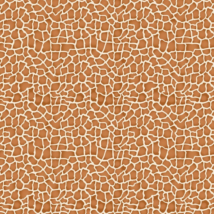 NEW! Baby Safari - Giraffe Print - Per Yard - by Deborah Edwards for Northcott - Rust - 24675-34