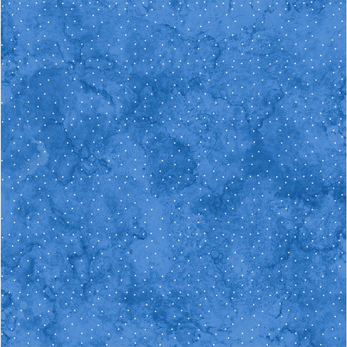 Stonehenge Christmas Joy - Texture With Star - Per Yard - by Deborah Edwards for Northcott - Light Blue- RebsFabStash
