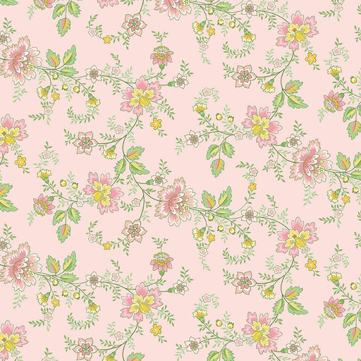 NEW! Renaissance Garden - Floral Vine - Per Yard - by Mary Jane Carey of Holly Hill Quilt Designs for Henry Glass - Pink - 2625-22-Yardage - on the bolt-RebsFabStash