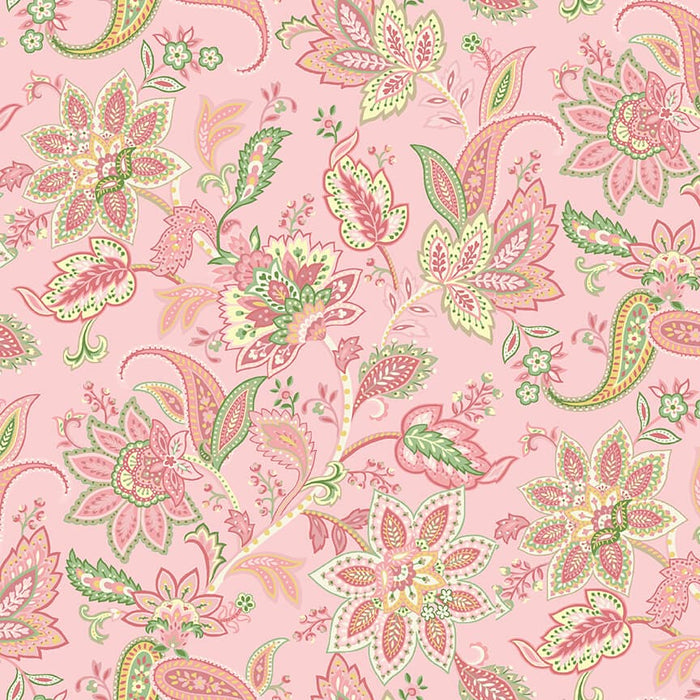 NEW! Renaissance Garden - Main Floral - Per Yard - by Mary Jane Carey of Holly Hill Quilt Designs for Henry Glass - Pink - 2631-22-Yardage - on the bolt-RebsFabStash
