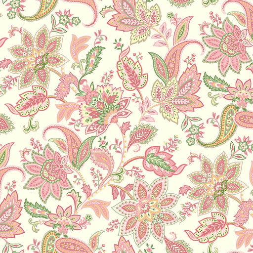 NEW! Renaissance Garden - Main Floral - Per Yard - by Mary Jane Carey of Holly Hill Quilt Designs for Henry Glass - Cream - 2631-33-Yardage - on the bolt-RebsFabStash