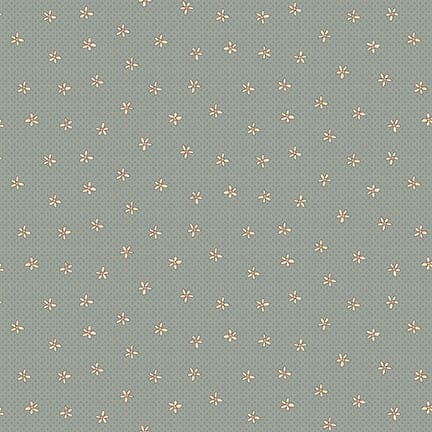 NEW! My Neighborhood - Daisy - Per Yard - By Anni Downs of Hatched and Patched for Henry Glass - Light Blue - 2635-17-Yardage - on the bolt-RebsFabStash