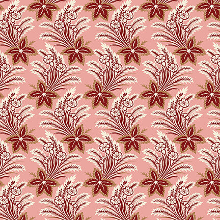 NEW! Lille - Swaying Flowers - Per Yard - by Michelle Yeo for Henry Glass - Pink - 2762-22
