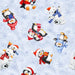 Snow What Fun! - Animals Toss Lt. Blue - Per Yard - by Makiko - Wilmington Prints - Penguin, Polar Bear, Winter - 3043-45155-403-Yardage - on the bolt-RebsFabStash
