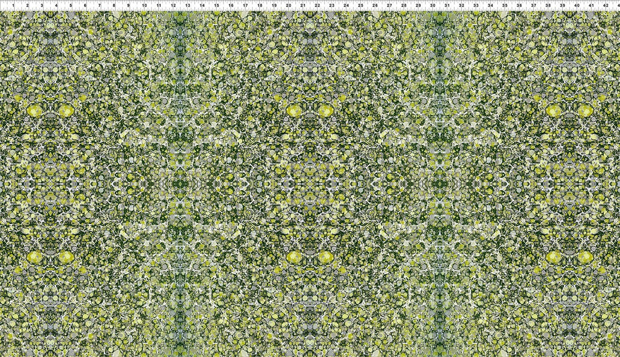 Marble Essence - Genova - Per Yard - Jason Yenter - In The Beginning Fabrics - Green - 6JYM-2