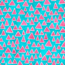 Good Vibes - Triangles - Per Yard - by Courtney Morgenstern for 3 Wishes - 18659-TRQ-Yardage - on the bolt-RebsFabStash