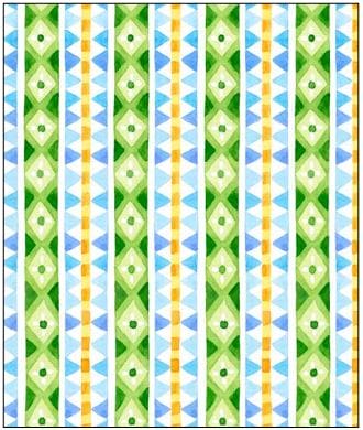 NEW! Wanderlust - Geometric Stripe - Per Yard - by Stephanie Peterson Jones - P&B Textiles - Green - WLUS 04617 G-Yardage - on the bolt-RebsFabStash