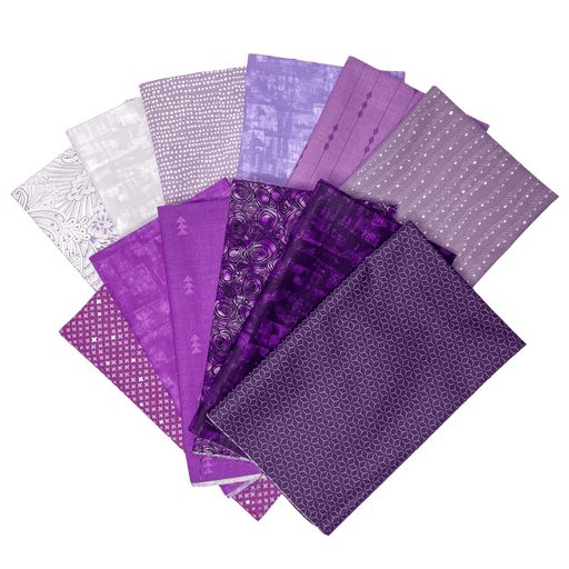 Purple Perfection Fat Quarter Bundle Purple Fabric RebsFabStash