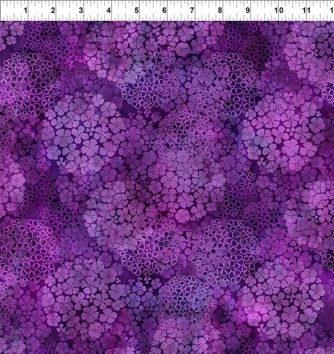 Rainbow of Jewels - Purple Bloom - Per Yard - by Jason Yenter for In the Beginning Fabrics - Tonal, Blender - Purple - 4RJ-1-Fat Quarters/F8s/Bundles-RebsFabStash