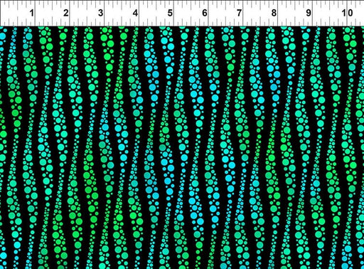 Unusual Garden II - Waves & Bubbles - Per Yard - Jason Yenter - In the Beginning Fabrics - Dark - 4UGB-1-Yardage - on the bolt-RebsFabStash