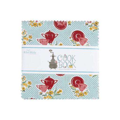 NEW! Cook Book - Charm Pack - Stacker - (42) 5" Squares - by Lori Holt of Bee in My Bonnet - Riley Blake Designs - 5-11750-42-Charm Packs-RebsFabStash