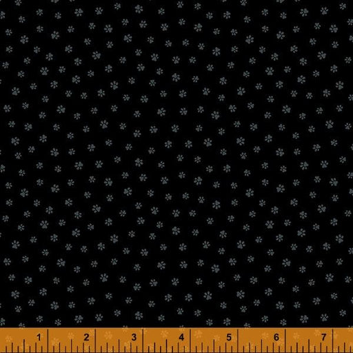 New! Opposites Attract - Black Paws on Black - per yard - by Whistler Studios for Windham - 51686B-2-Yardage - on the bolt-RebsFabStash