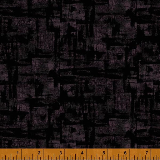 Spectrum - Rich Black - Per Yard - By Whistler Studios for Windham - Basic, Tonal, Blender, Textured - Black on Black - 52782-50-Yardage - on the bolt-RebsFabStash