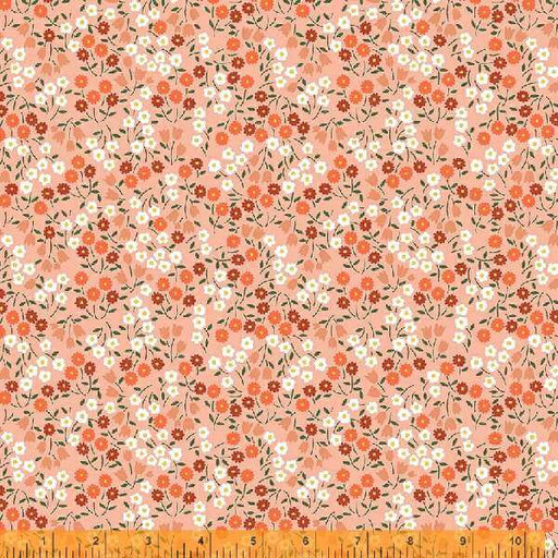 New! Forget Me Not - per yard - by Allison Harris of Cluck Cluck Sew for Windham Fabrics - 53011-10 - Ditsy Floral on Peach-Yardage - on the bolt-RebsFabStash