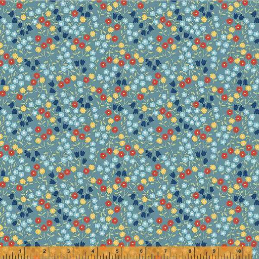 New! Forget Me Not - per yard - by Allison Harris of Cluck Cluck Sew for Windham Fabrics - 53011-8 - Ditsy Floral on Slate-Yardage - on the bolt-RebsFabStash