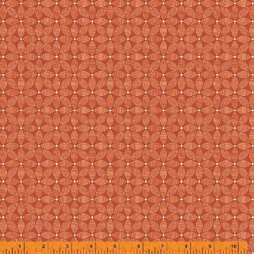 New! Forget Me Not - per yard - by Allison Harris of Cluck Cluck Sew for Windham Fabrics - 53012-11 - Trellis on Red-Yardage - on the bolt-RebsFabStash