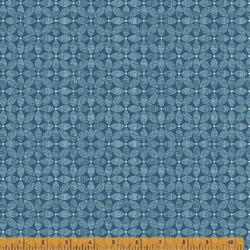 New! Forget Me Not - per yard - by Allison Harris of Cluck Cluck Sew for Windham Fabrics - 53012-8 - Trellis on Slate-Yardage - on the bolt-RebsFabStash