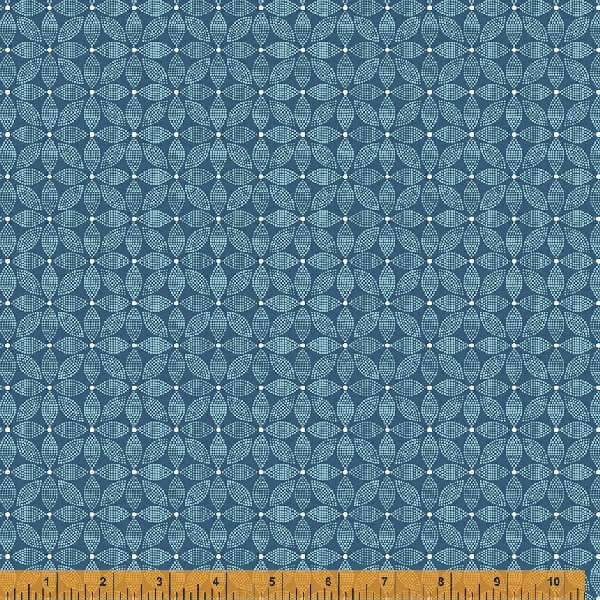 New! Forget Me Not - per yard - by Allison Harris of Cluck Cluck Sew for Windham Fabrics - 53014-6 - Bud Dot on Sky