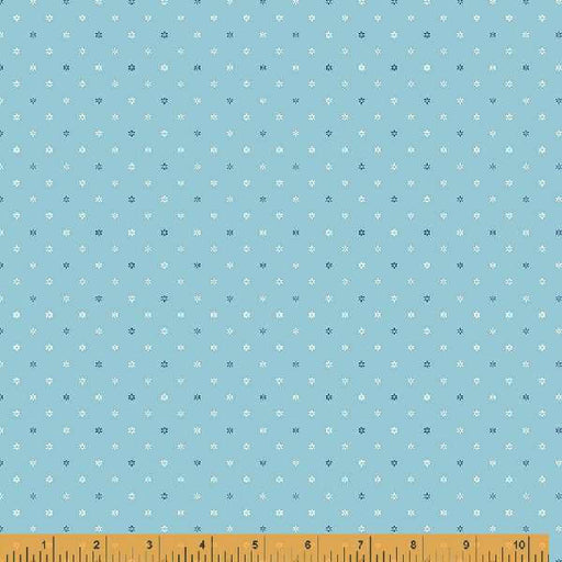 New! Forget Me Not - per yard - by Allison Harris of Cluck Cluck Sew for Windham Fabrics - 53014-6 - Bud Dot on Sky-Yardage - on the bolt-RebsFabStash