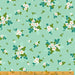 Cottage Farm - Wild Rose Pond -per yard - Windham Fabrics - Judy Jarvi - White floral on aqua - 53251-6-Yardage - on the bolt-RebsFabStash