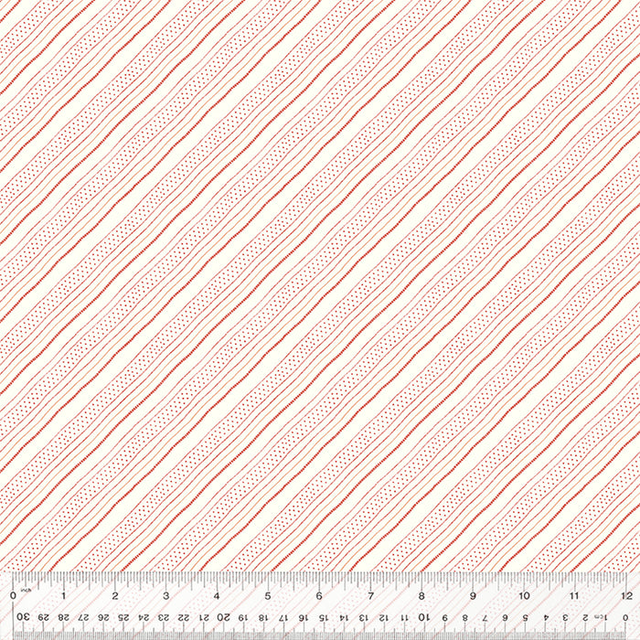 New! Sacramento - Boyfriend Stripe Brick - Per Yard - By Whistler Studios for Windham - 53409-1
