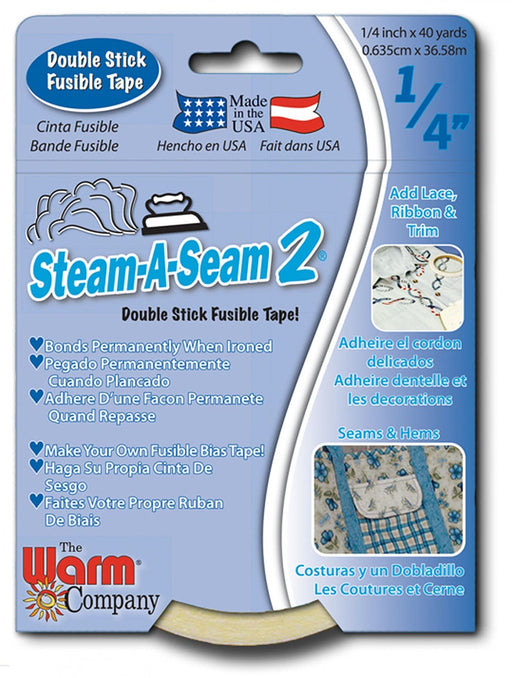 Steam A Seam 2 - The Warm Company - 1/4" x 40 yards - Double Stick Fusible Tape - 5509WNN-Buttons, Notions & Misc-RebsFabStash