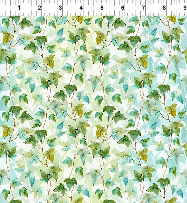 Patricia - Green/Teal Ivy - Per Yard - by In The Beginning Fabrics - Floral, Pastels, Digital Print - Green/Teal - 5PAT1-Yardage - on the bolt-RebsFabStash