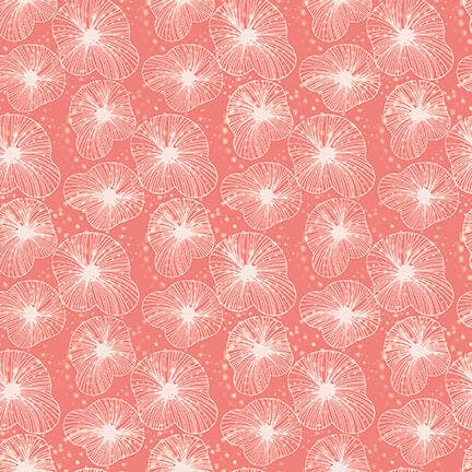 NEW! Koi Garden - Textured Lily Pads - Per Yard - by Nancy Archer for Studio e - Koi - Blush - 6026-22-Yardage - on the bolt-RebsFabStash
