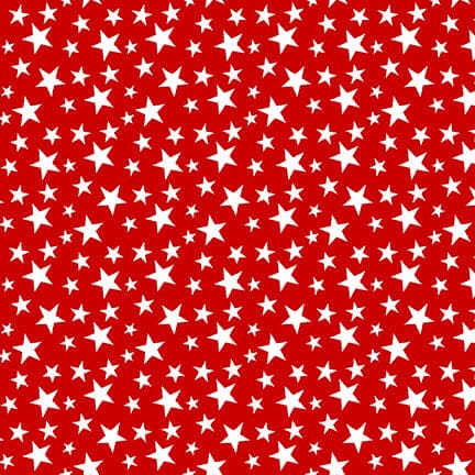 NEW! My Happy Place - Tossed Little Stars - Per Yard - by Sharla Fults for Studio e - 6041-81 Red-Yardage - on the bolt-RebsFabStash