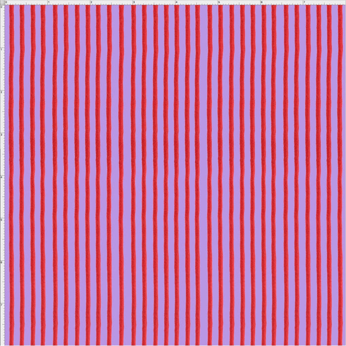 Party Stripe - per yard - Loralie Harris Designs - Stripes - Yellow/Pink - 692-307